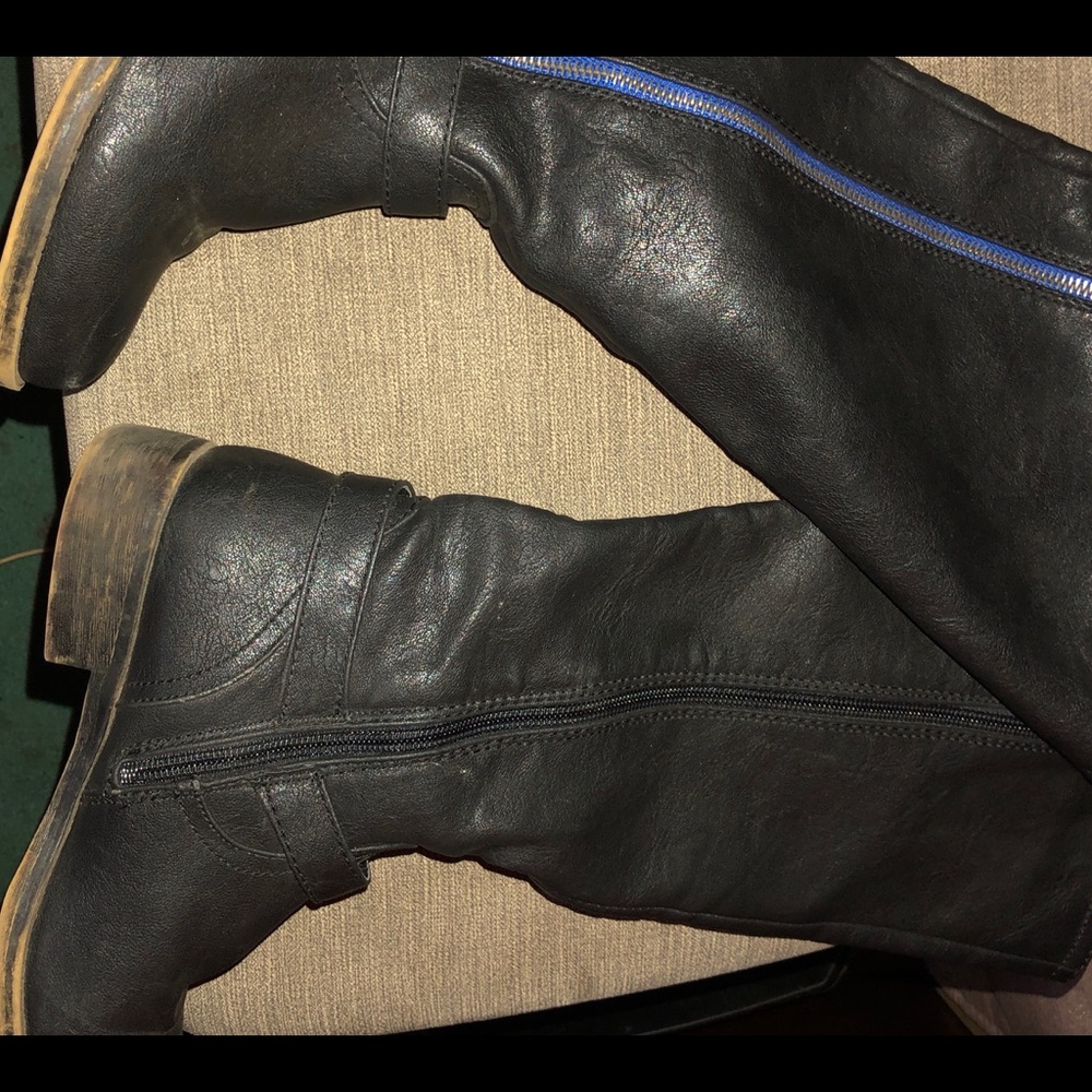 Just Fab women’s knee high boots.